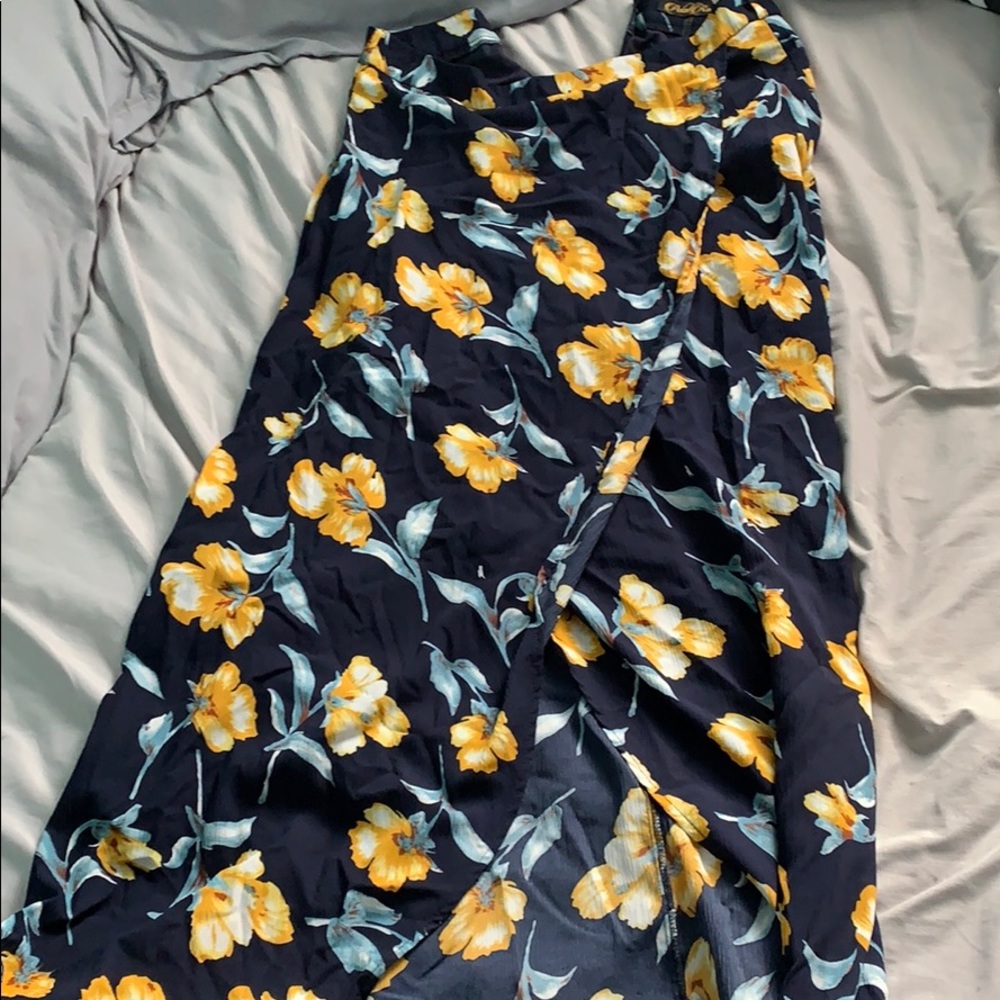 Floral maxi skirt